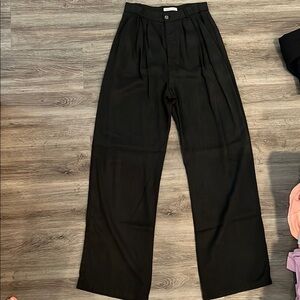Black Wide-Leg Trousers